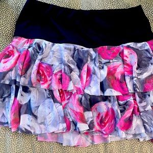 2 piece mesh outfit top and skort